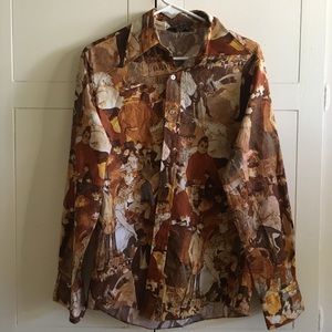 Men’s Vintage Button-Up Shirt